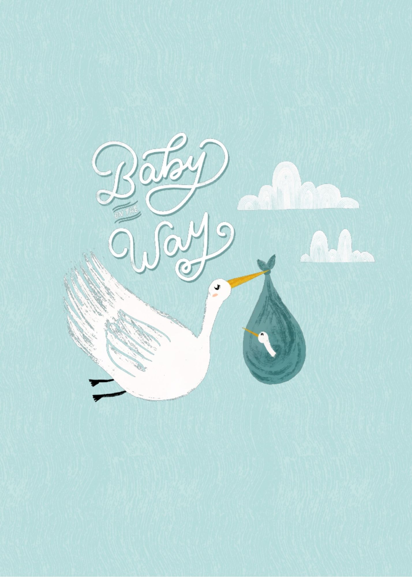 Baby On The Way Stork