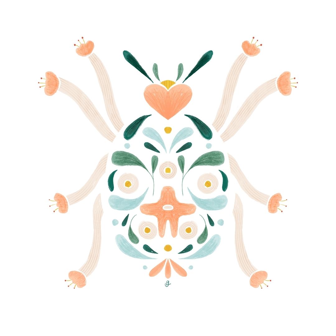Beetle Folk Motif