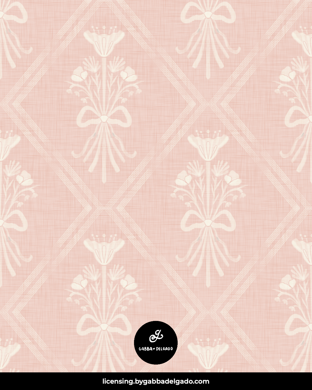 Bow Trellis Blush