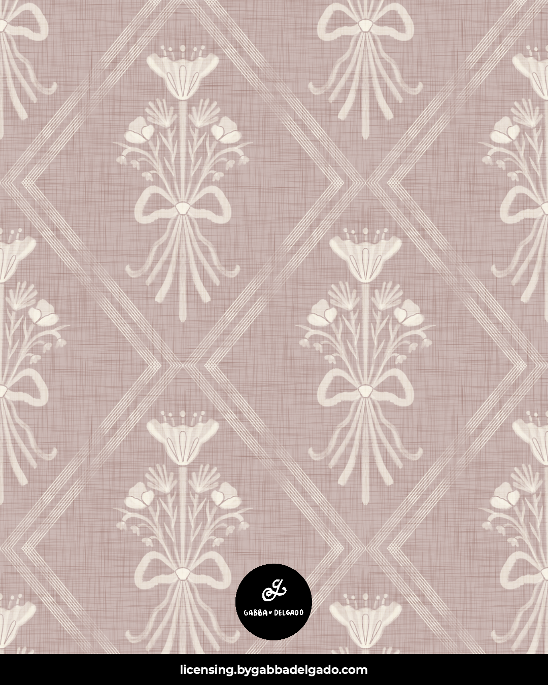 Bow Trellis Mauve