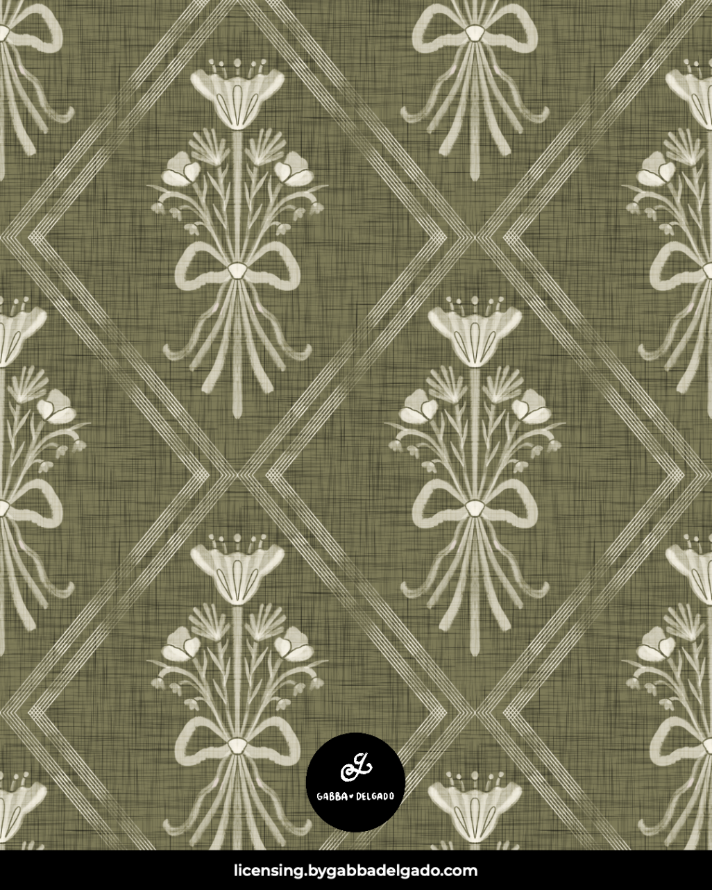 Bow Trellis Olive