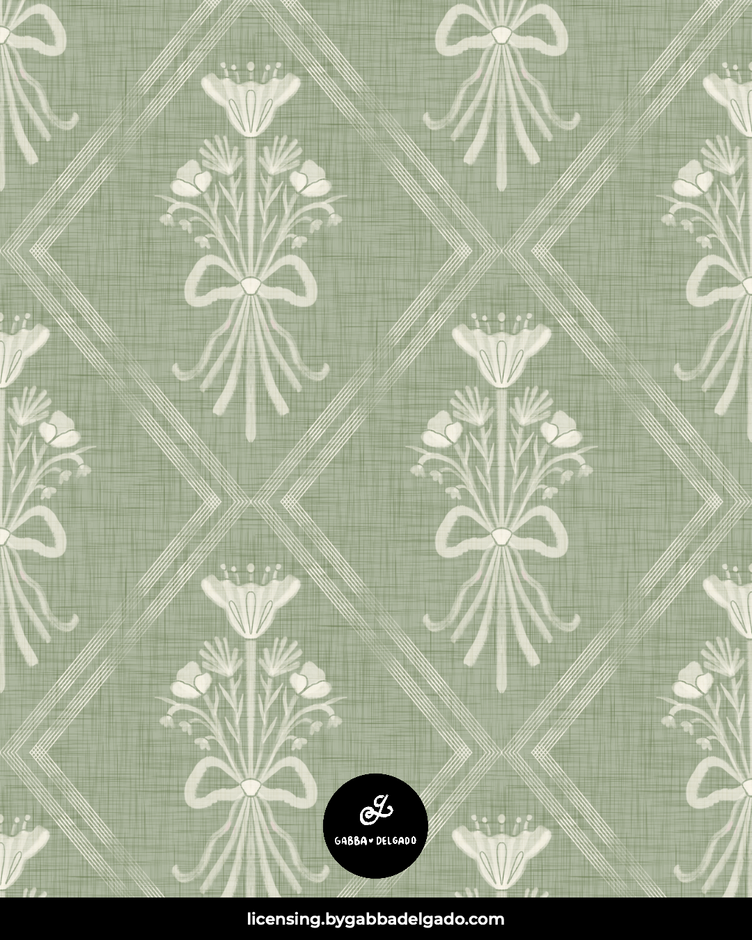Bow Trellis Sage