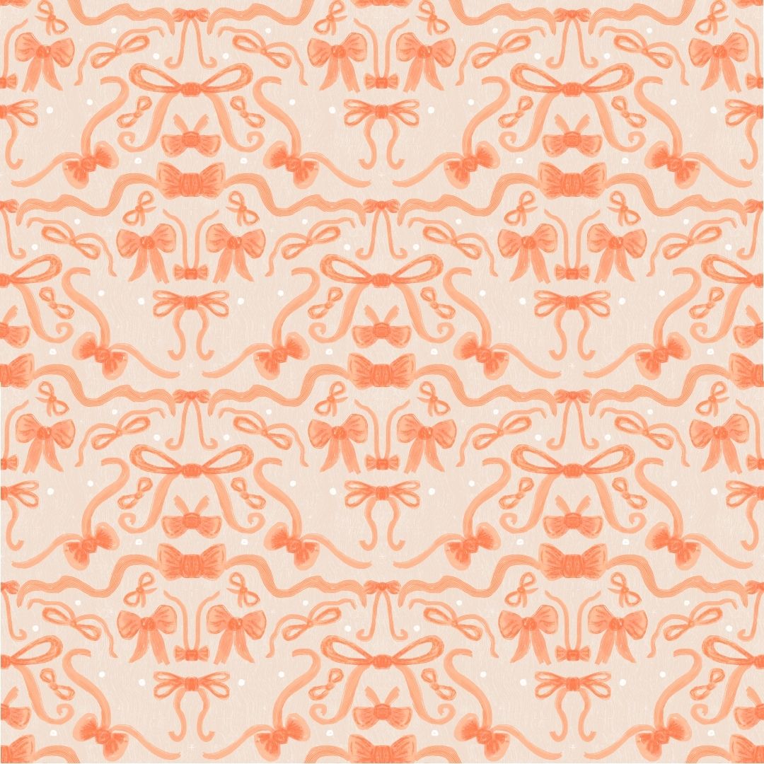 Bows And Ribbons Peach