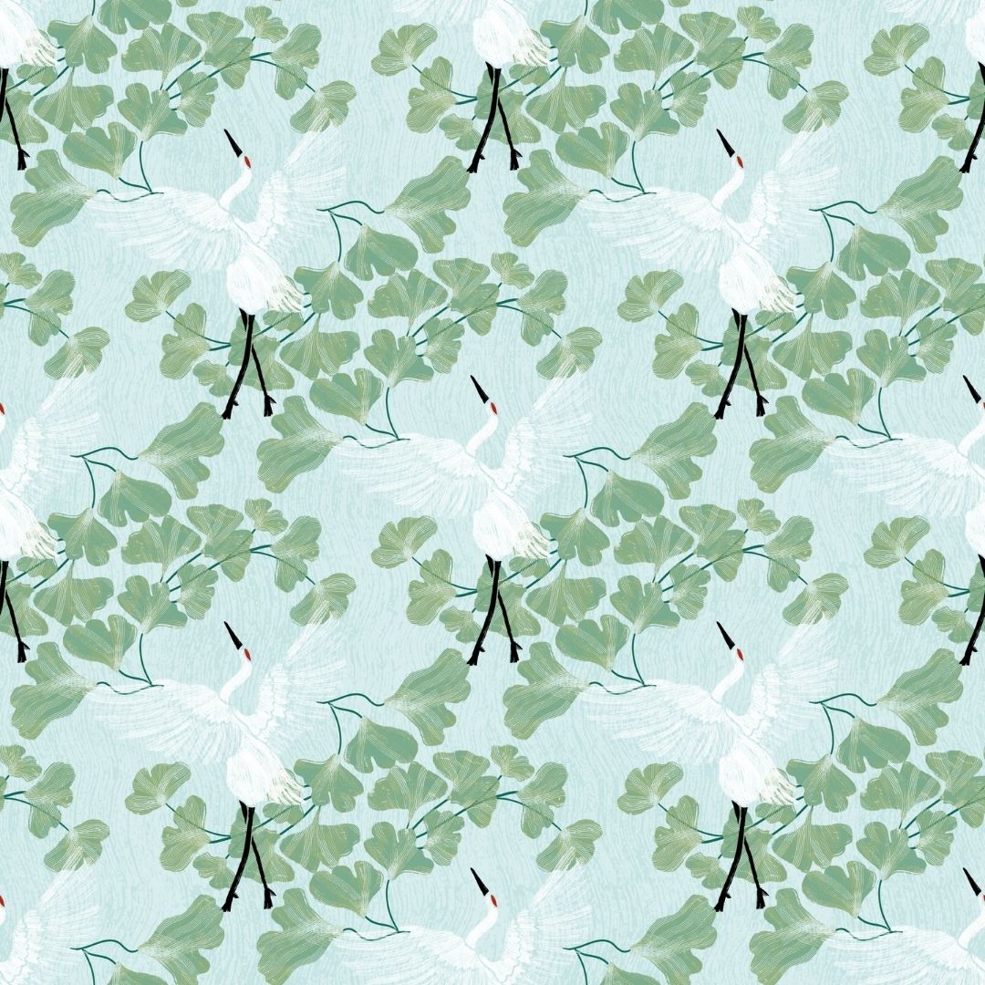 Cranes Ginkgo Mint