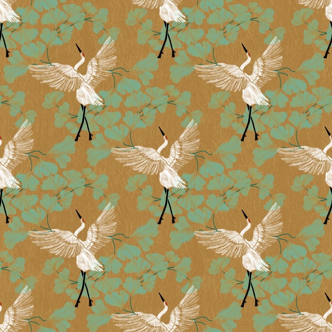 Cranes Ginkgo Mustard