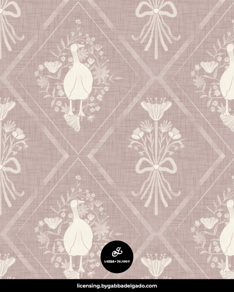 Duck Bow Trellis Mauve