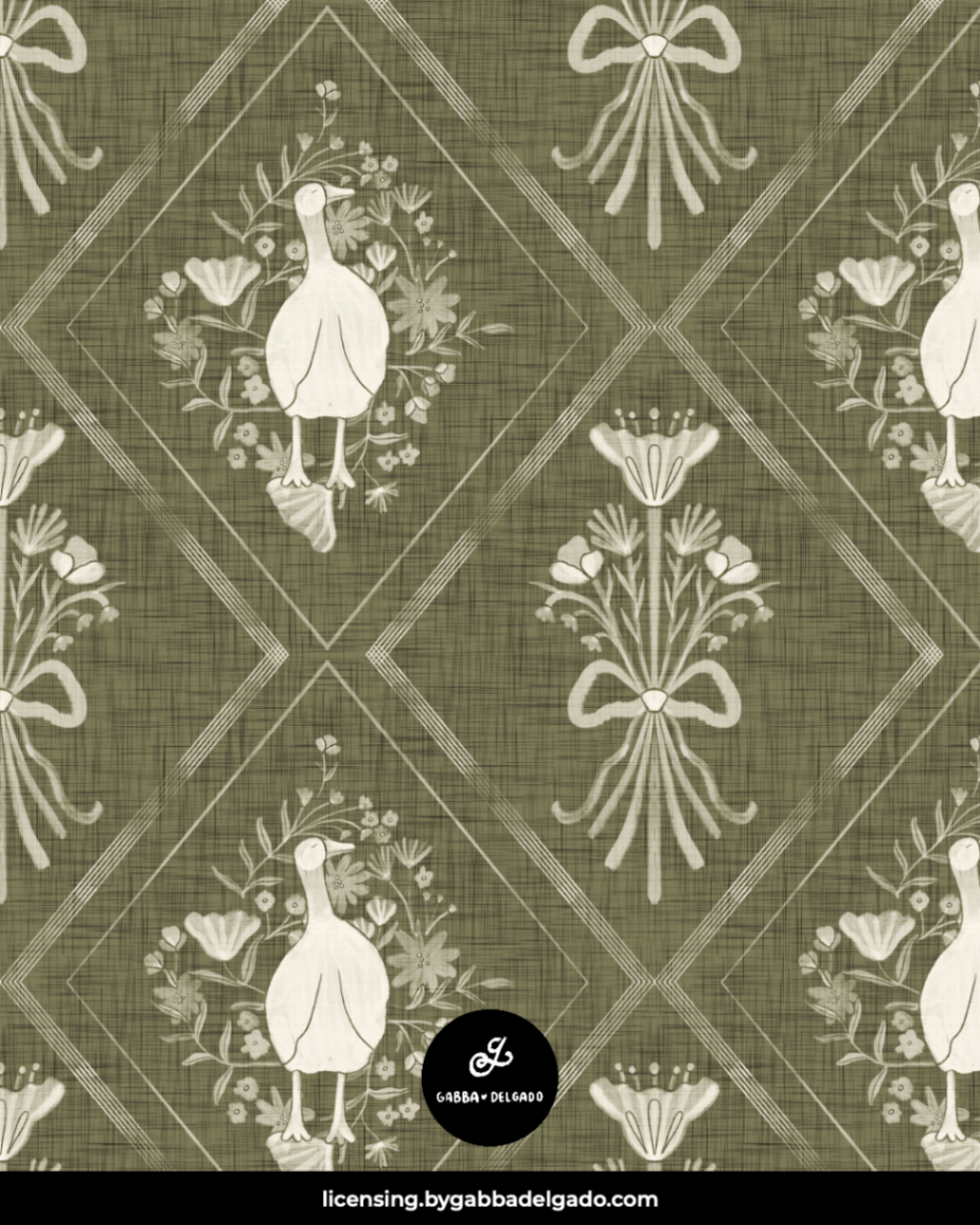 Duck Bow Trellis Olive