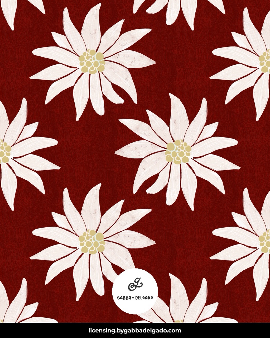 Flannel Flowers Crimson