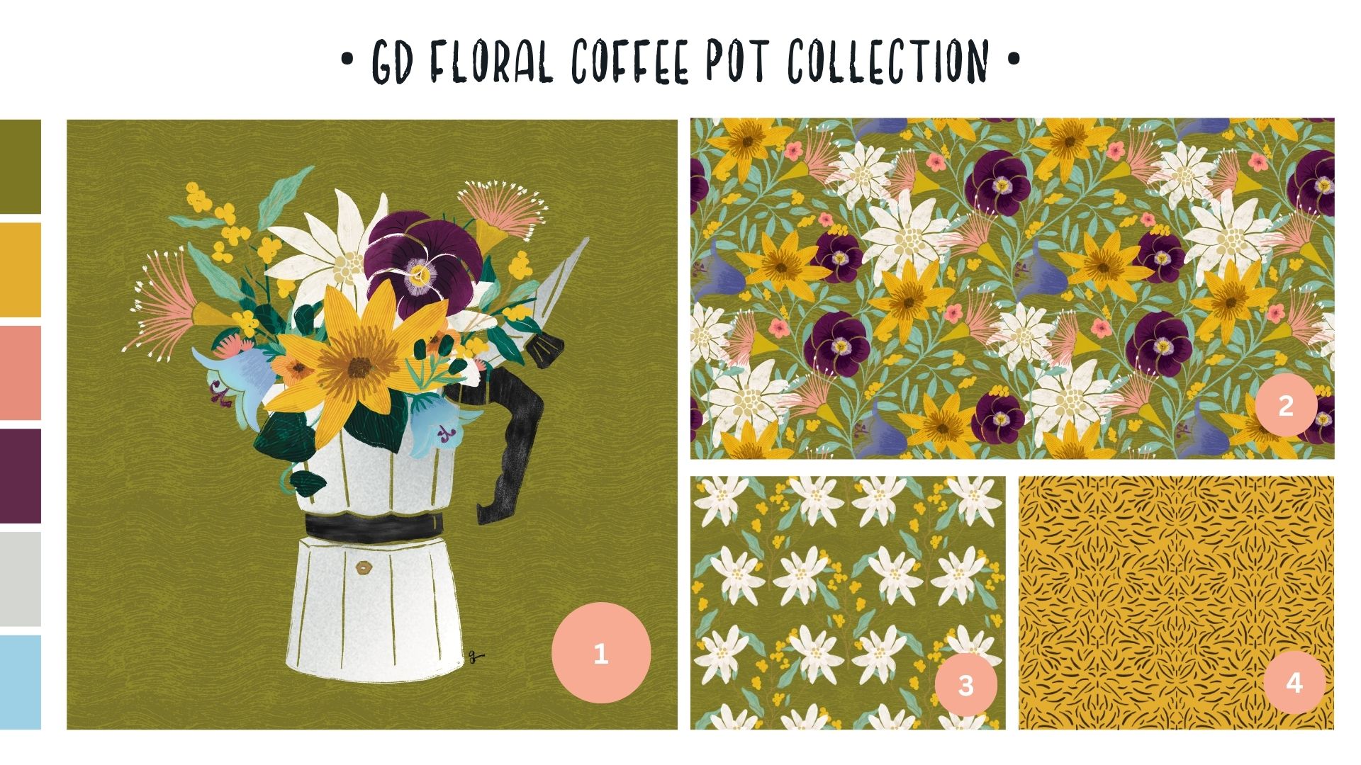 Floral Coffee Pot Collection