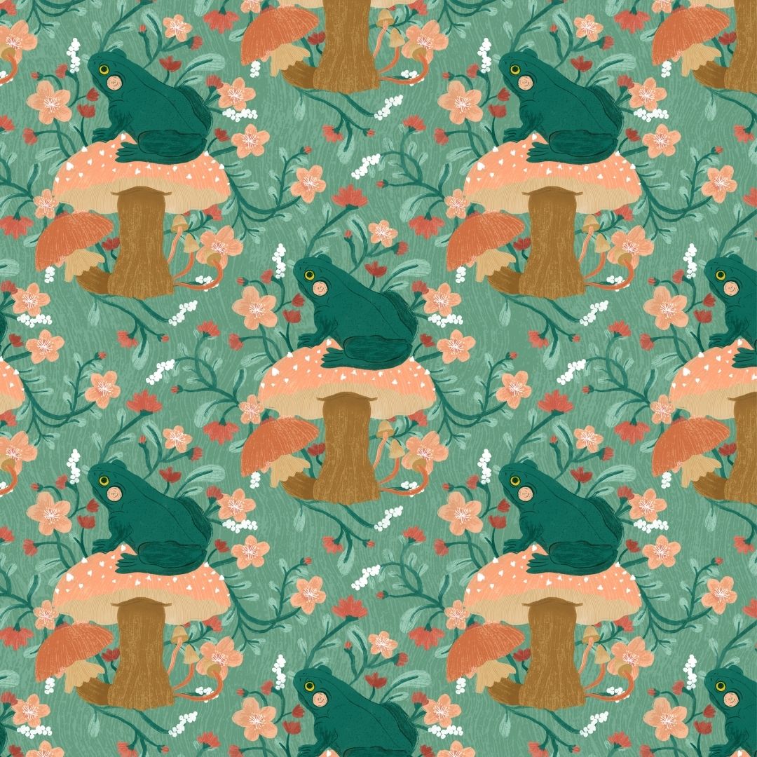 Frog And Mushroom Garden