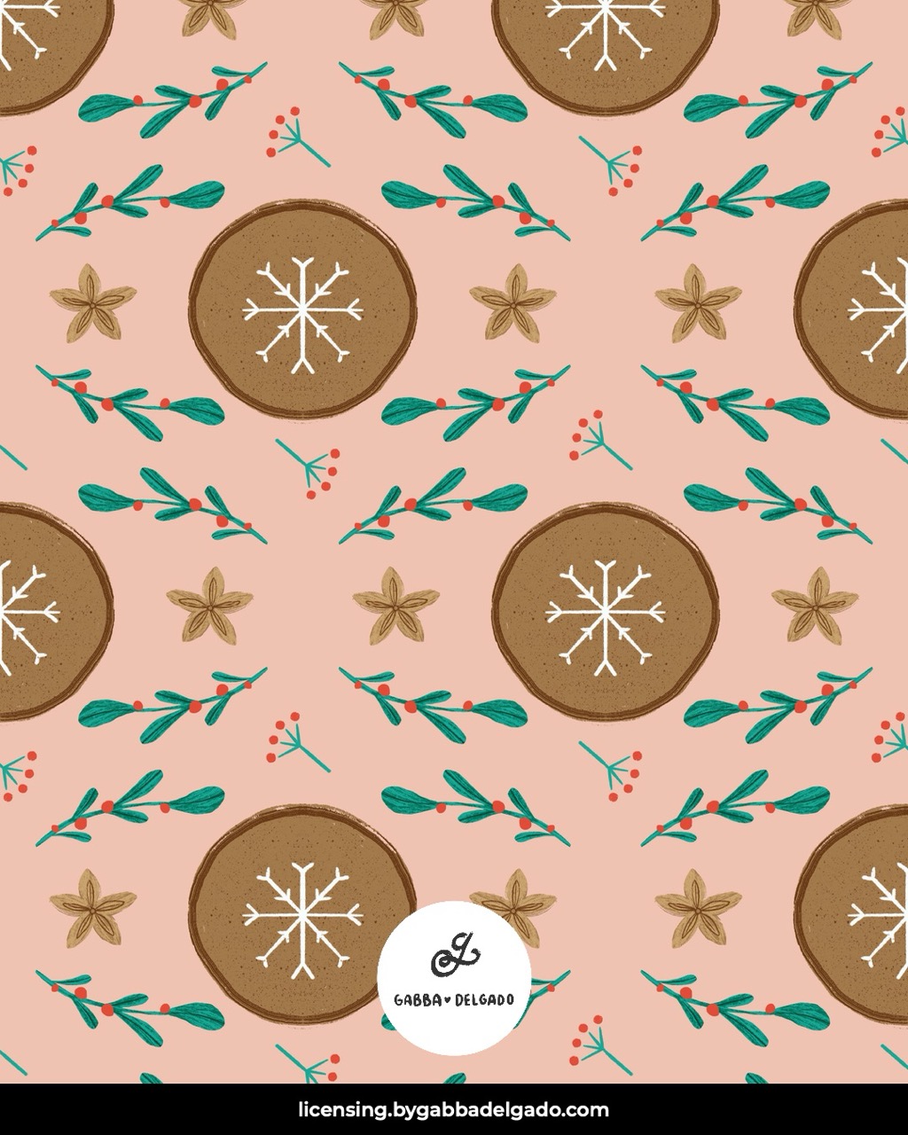 Gingerbread And Mistletoe Blush