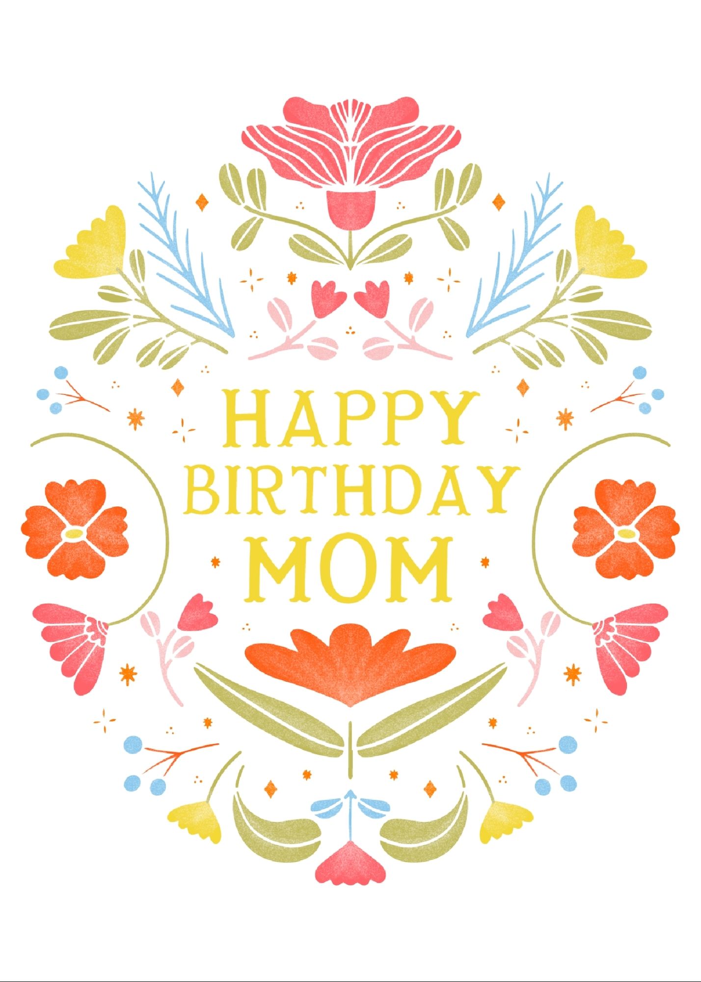 Happy Birthday Mom Folk