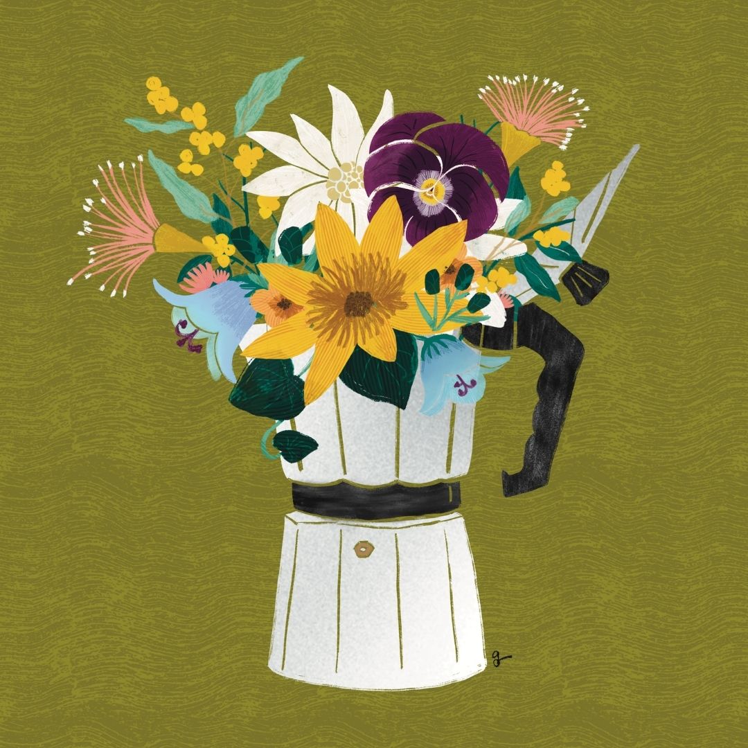 Moka Pot Bouquet
