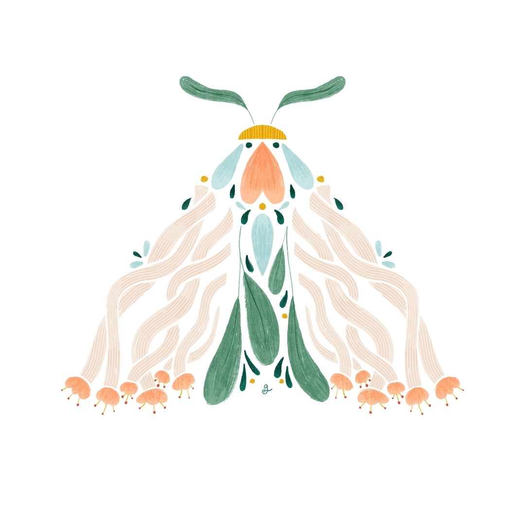Moth Folk Motif