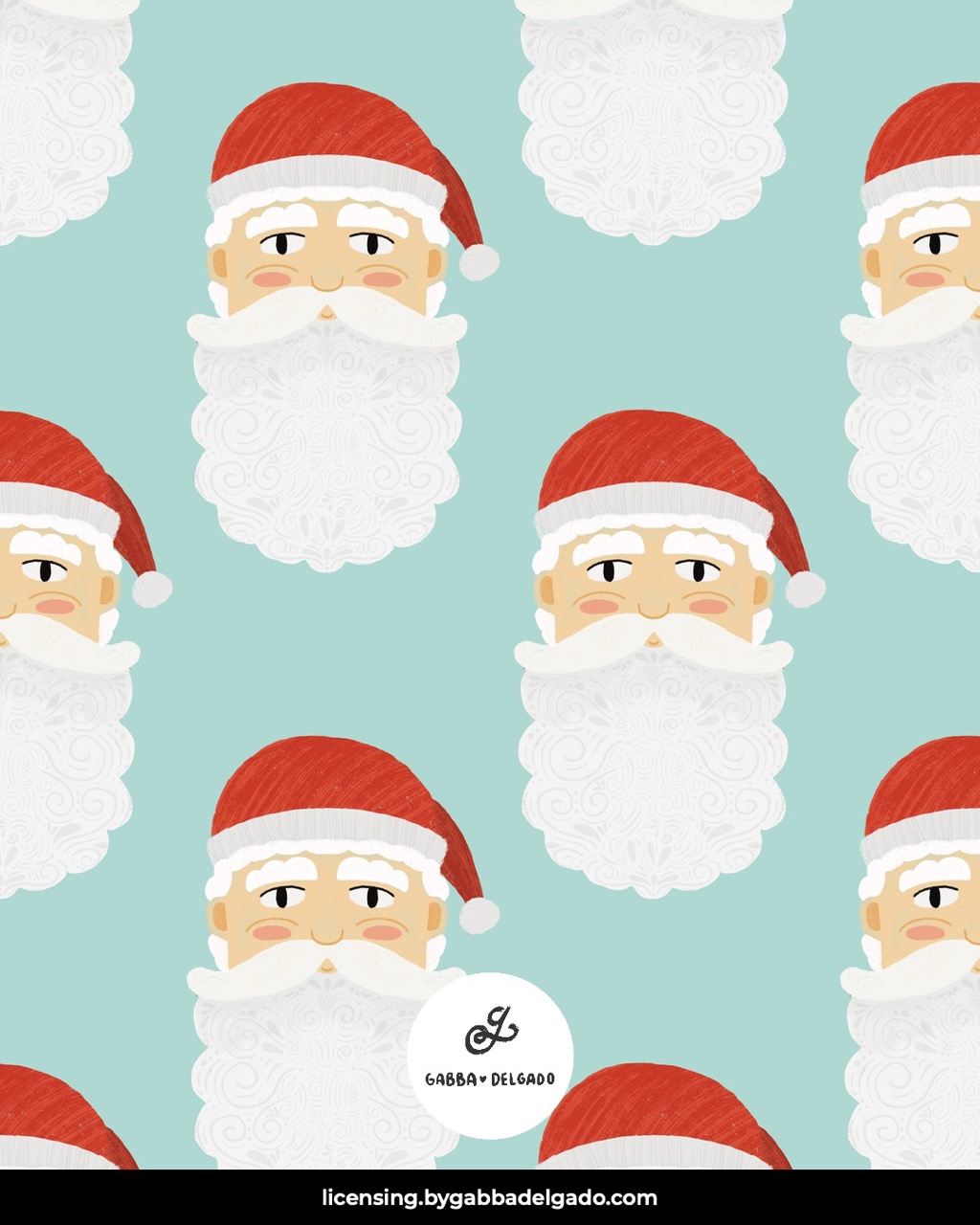 Santa Faces Mint