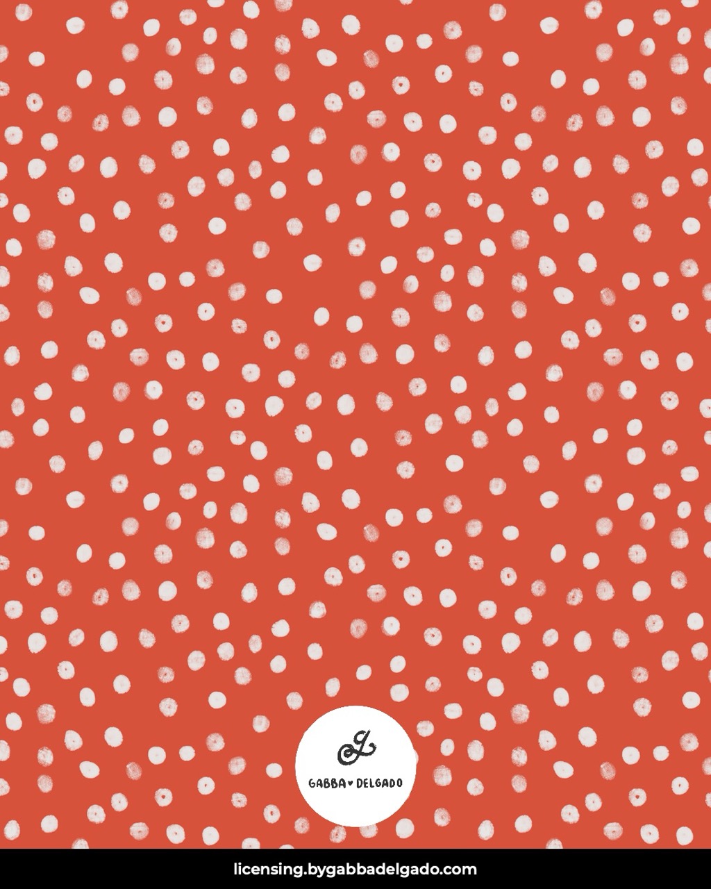 Snow Dots Crimson