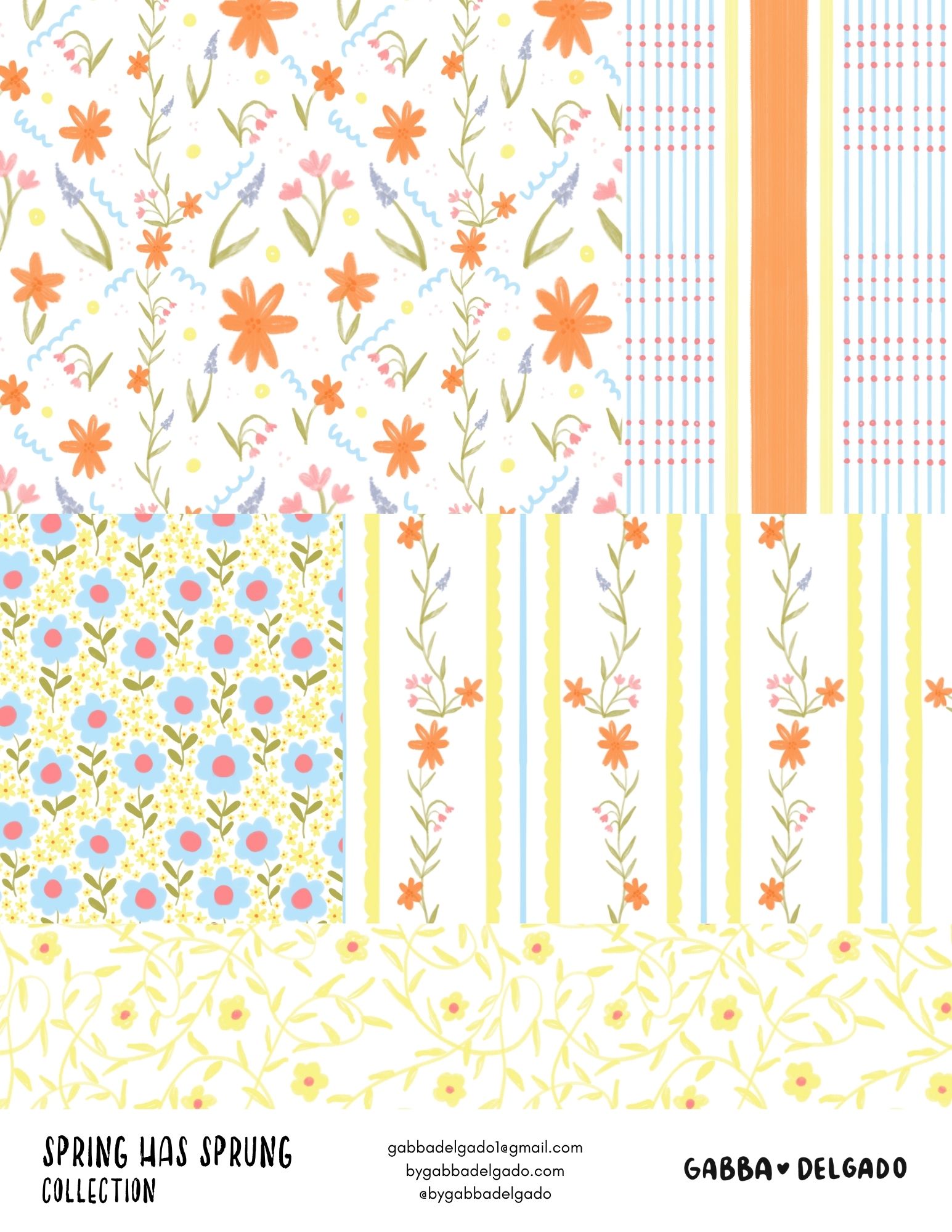 Spring Has Sprung Collection Patterns